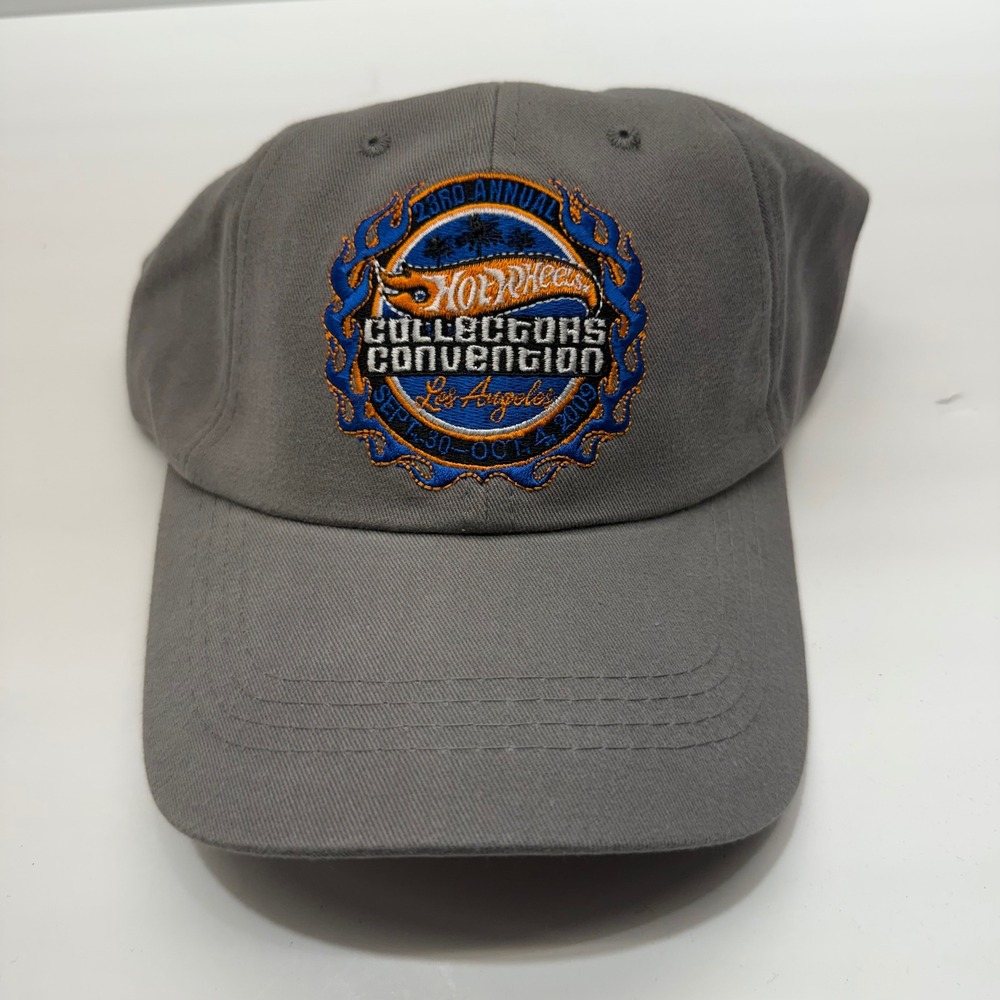 Hot Wheels 23rd Annual Collectors Convention 2009 Los Angeles Gray Cotton Hat OS